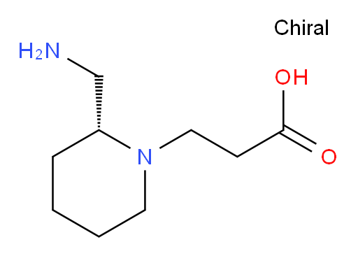 3-[(2R)-2-(aminomethyl)piperidin-1-yl]propanoic acid