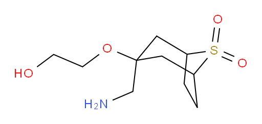 3-(aminomethyl)-3-(2-hydroxyethoxy)-8lambda6-thiabicyclo[3.2.1]octane-8,8-dione