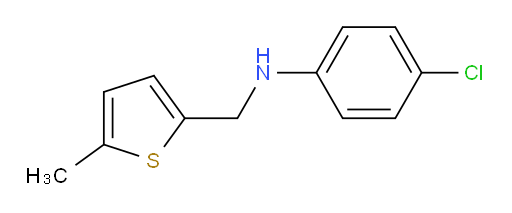 4-chloro-N-[(5-methylthiophen-2-yl)methyl]aniline
