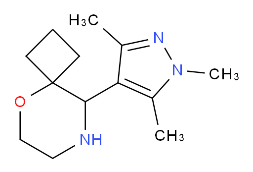 9-(trimethyl-1H-pyrazol-4-yl)-5-oxa-8-azaspiro[3.5]nonane