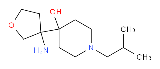 4-(3-aminooxolan-3-yl)-1-(2-methylpropyl)piperidin-4-ol