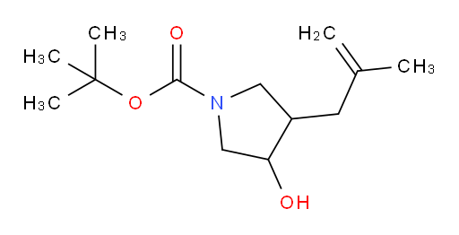 tert-butyl 3-hydroxy-4-(2-methylprop-2-en-1-yl)pyrrolidine-1-carboxylate