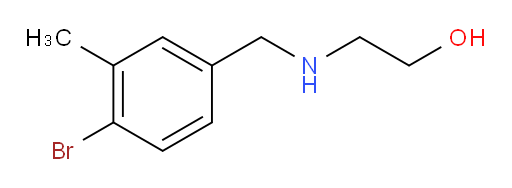 2-{[(4-bromo-3-methylphenyl)methyl]amino}ethan-1-ol