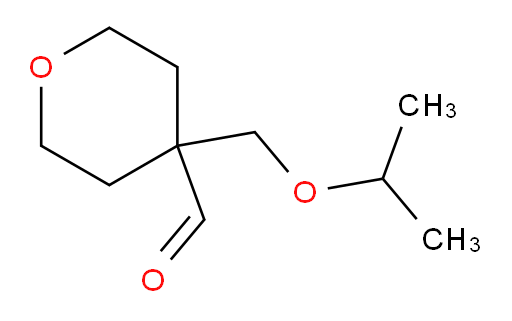 4-[(propan-2-yloxy)methyl]oxane-4-carbaldehyde