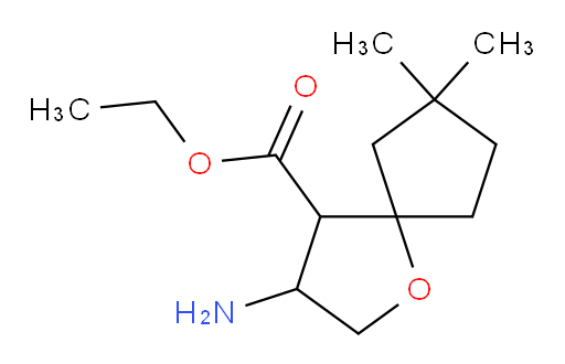 ethyl 3-amino-7,7-dimethyl-1-oxaspiro[4.4]nonane-4-carboxylate