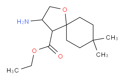 ethyl 3-amino-8,8-dimethyl-1-oxaspiro[4.5]decane-4-carboxylate