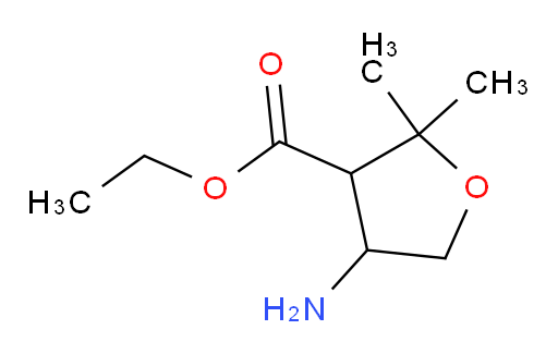 ethyl 4-amino-2,2-dimethyloxolane-3-carboxylate