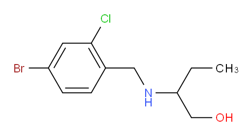 2-{[(4-bromo-2-chlorophenyl)methyl]amino}butan-1-ol