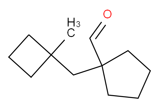 1-[(1-methylcyclobutyl)methyl]cyclopentane-1-carbaldehyde
