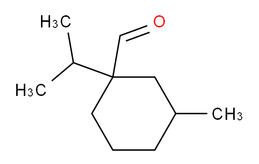 3-methyl-1-(propan-2-yl)cyclohexane-1-carbaldehyde
