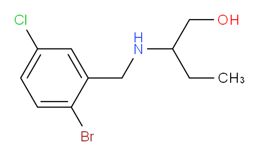 2-{[(2-bromo-5-chlorophenyl)methyl]amino}butan-1-ol