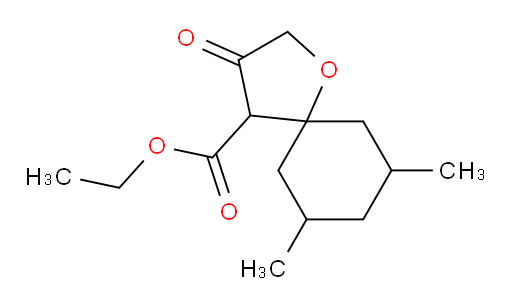 ethyl 7,9-dimethyl-3-oxo-1-oxaspiro[4.5]decane-4-carboxylate