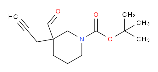 tert-butyl 3-formyl-3-(prop-2-yn-1-yl)piperidine-1-carboxylate