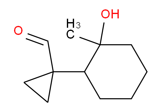 1-(2-hydroxy-2-methylcyclohexyl)cyclopropane-1-carbaldehyde