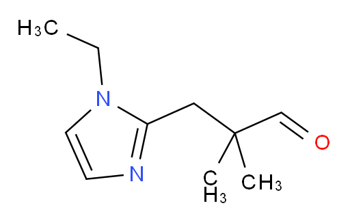 3-(1-ethyl-1H-imidazol-2-yl)-2,2-dimethylpropanal