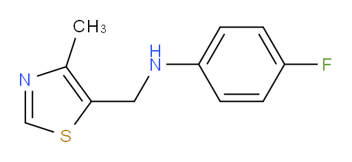 4-fluoro-N-[(4-methyl-1,3-thiazol-5-yl)methyl]aniline