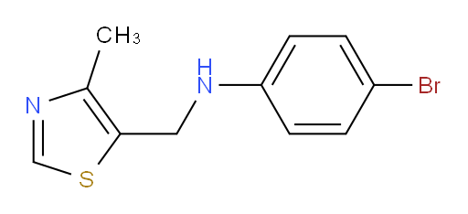 4-bromo-N-[(4-methyl-1,3-thiazol-5-yl)methyl]aniline