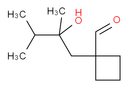 1-(2-hydroxy-2,3-dimethylbutyl)cyclobutane-1-carbaldehyde