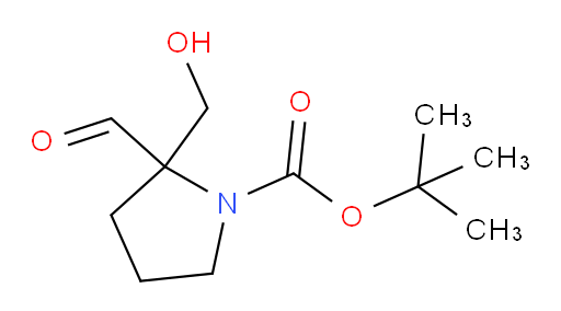 tert-butyl 2-formyl-2-(hydroxymethyl)pyrrolidine-1-carboxylate