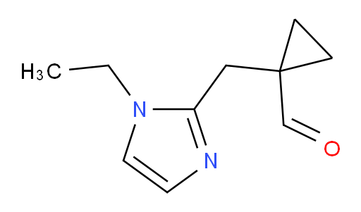 1-[(1-ethyl-1H-imidazol-2-yl)methyl]cyclopropane-1-carbaldehyde
