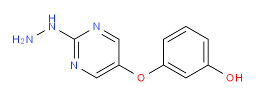 3-[(2-hydrazinylpyrimidin-5-yl)oxy]phenol
