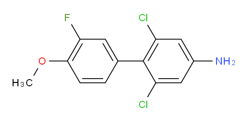 3,5-dichloro-4-(3-fluoro-4-methoxyphenyl)aniline