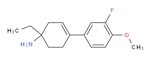 1-ethyl-4-(3-fluoro-4-methoxyphenyl)cyclohex-3-en-1-amine