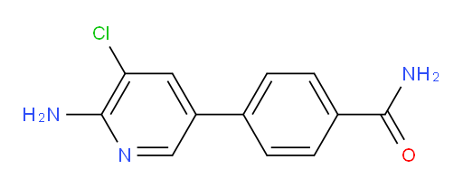4-(6-amino-5-chloropyridin-3-yl)benzamide