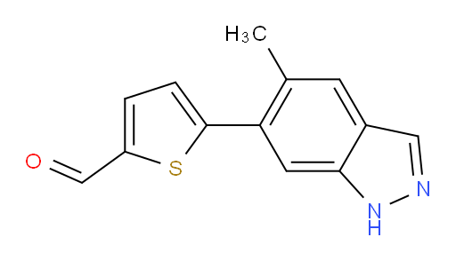 5-(5-methyl-1H-indazol-6-yl)thiophene-2-carbaldehyde
