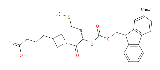 4-{1-[(2S)-2-({[(9H-fluoren-9-yl)methoxy]carbonyl}amino)-4-(methylsulfanyl)butanoyl]azetidin-3-yl}butanoic acid