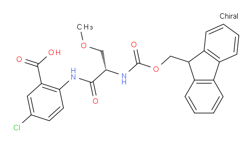 5-chloro-2-[(2S)-2-({[(9H-fluoren-9-yl)methoxy]carbonyl}amino)-3-methoxypropanamido]benzoic acid