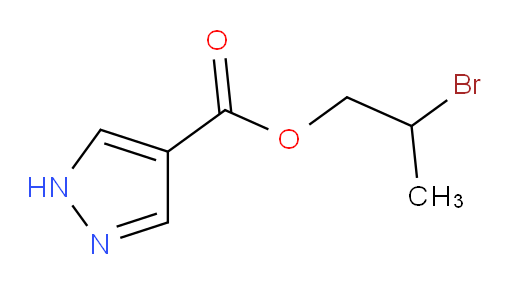 2-bromopropyl 1H-pyrazole-4-carboxylate