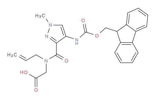 2-{1-[4-({[(9H-fluoren-9-yl)methoxy]carbonyl}amino)-1-methyl-1H-pyrazol-3-yl]-N-(prop-2-en-1-yl)formamido}acetic acid