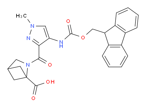 2-[4-({[(9H-fluoren-9-yl)methoxy]carbonyl}amino)-1-methyl-1H-pyrazole-3-carbonyl]-2-azabicyclo[2.1.1]hexane-1-carboxylic acid