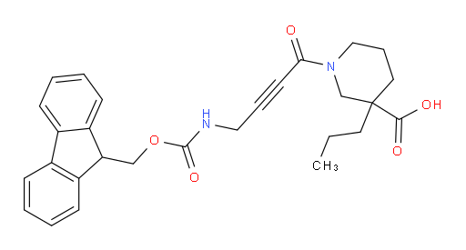 1-[4-({[(9H-fluoren-9-yl)methoxy]carbonyl}amino)but-2-ynoyl]-3-propylpiperidine-3-carboxylic acid