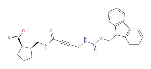 rac-(1R,2S)-2-{[4-({[(9H-fluoren-9-yl)methoxy]carbonyl}amino)but-2-ynamido]methyl}cyclopentane-1-carboxylic acid