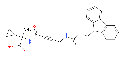 2-cyclopropyl-2-[4-({[(9H-fluoren-9-yl)methoxy]carbonyl}amino)but-2-ynamido]propanoic acid