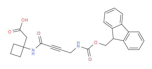 2-{1-[4-({[(9H-fluoren-9-yl)methoxy]carbonyl}amino)but-2-ynamido]cyclobutyl}acetic acid