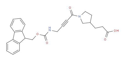 3-{1-[4-({[(9H-fluoren-9-yl)methoxy]carbonyl}amino)but-2-ynoyl]pyrrolidin-3-yl}propanoic acid