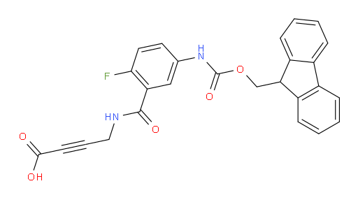 4-{[5-({[(9H-fluoren-9-yl)methoxy]carbonyl}amino)-2-fluorophenyl]formamido}but-2-ynoic acid