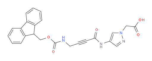 2-{4-[4-({[(9H-fluoren-9-yl)methoxy]carbonyl}amino)but-2-ynamido]-1H-pyrazol-1-yl}acetic acid