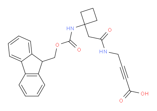 4-{2-[1-({[(9H-fluoren-9-yl)methoxy]carbonyl}amino)cyclobutyl]acetamido}but-2-ynoic acid