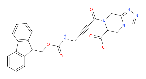 7-[4-({[(9H-fluoren-9-yl)methoxy]carbonyl}amino)but-2-ynoyl]-5H,6H,7H,8H-[1,2,4]triazolo[4,3-a]pyrazine-6-carboxylic acid