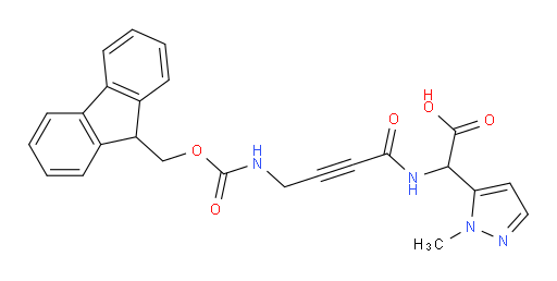 2-[4-({[(9H-fluoren-9-yl)methoxy]carbonyl}amino)but-2-ynamido]-2-(1-methyl-1H-pyrazol-5-yl)acetic acid
