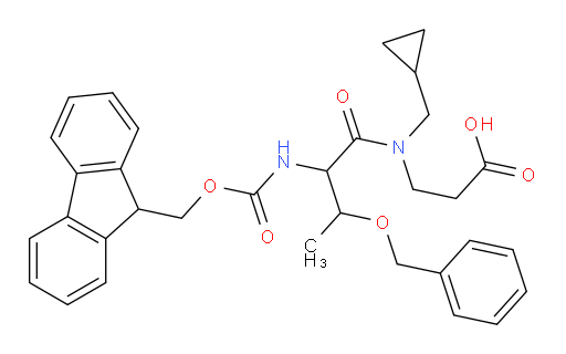 3-[3-(benzyloxy)-N-(cyclopropylmethyl)-2-({[(9H-fluoren-9-yl)methoxy]carbonyl}amino)butanamido]propanoic acid