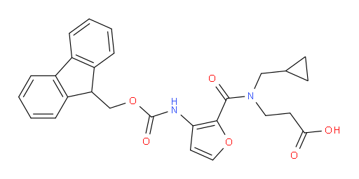 3-[N-(cyclopropylmethyl)-1-[3-({[(9H-fluoren-9-yl)methoxy]carbonyl}amino)furan-2-yl]formamido]propanoic acid