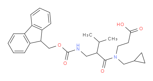 3-[N-(cyclopropylmethyl)-2-[({[(9H-fluoren-9-yl)methoxy]carbonyl}amino)methyl]-3-methylbutanamido]propanoic acid