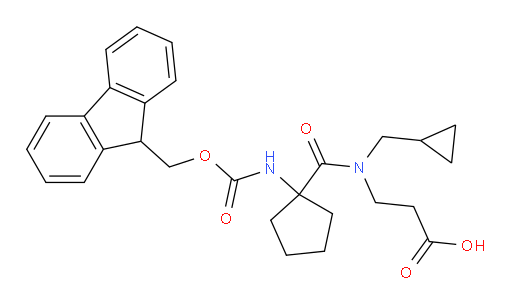 3-[N-(cyclopropylmethyl)-1-[1-({[(9H-fluoren-9-yl)methoxy]carbonyl}amino)cyclopentyl]formamido]propanoic acid