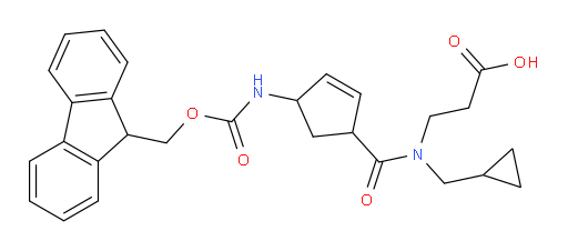 3-[N-(cyclopropylmethyl)-1-[4-({[(9H-fluoren-9-yl)methoxy]carbonyl}amino)cyclopent-2-en-1-yl]formamido]propanoic acid