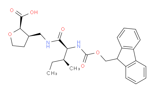 (2RS,3RS)-3-{[(2S,3S)-2-({[(9H-fluoren-9-yl)methoxy]carbonyl}amino)-3-methylpentanamido]methyl}oxolane-2-carboxylic acid